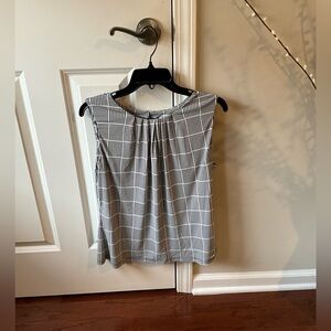 Calvin Klein Black and White Women's Top Size Large